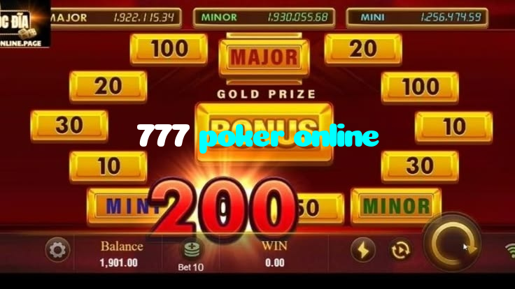 777 poker online casino presented on mobile device in Pakistan with slots and live games